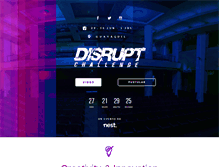 Tablet Screenshot of disruptchallenge.com